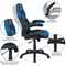 Flash Furniture Red Gaming Desk and Chair Set with Cup Holder BLN-X10RSG1030-BL-GG - alternate 2